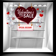 Αυτοκόλλητο βιτρίνας - Αγίος Βαλεντίνος 24